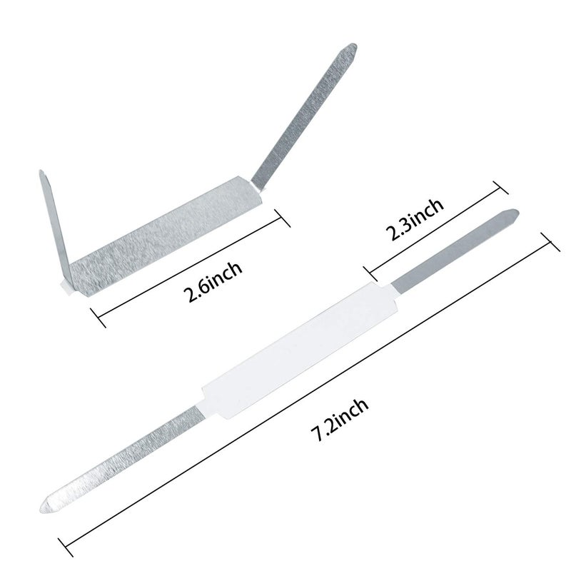 QYH Self-Adhesive Prong Paper Fasteners 2 inch Capacity,120 Fasteners/Box - Image 2